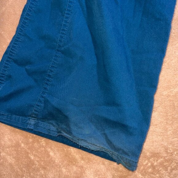 Cherokee Workwear Women LG Teal Blue Drawstring Scrub Straight Leg‎ Pants (E) - Picture 9 of 9